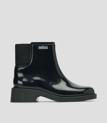 Botas con tacón bajo media luna Mujer