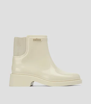 Botas con tacón bajo media luna Mujer