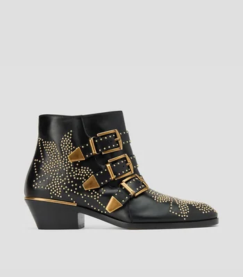 Botines con tacón bajo Mujer