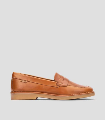 Mocasines en piel vacuna con cinta Mujer