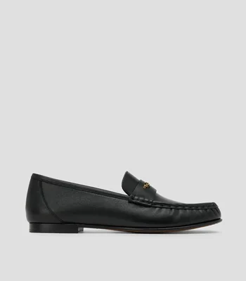 Mocasines Loafers en piel con cinta Mujer