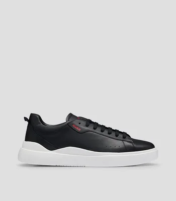 Tenis tipo cupsole en piel lisa Hombre