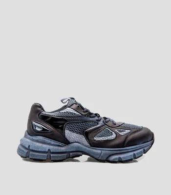 Tenis casuales Marathon Dip Dye en piel, azules Hombre