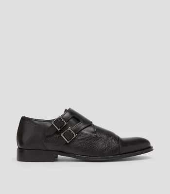 Zapatos casuales Monk negro Hombre