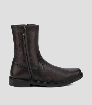 Botas De Vestir en piel Tacón Media Luna Hombre