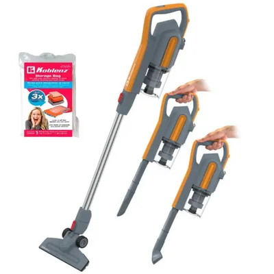 Kit Aspiradora Koblenz Stick Vac Atlas SVK-160 + Bolsa de Almacenamiento Koblenz Reutilizable con Válvula