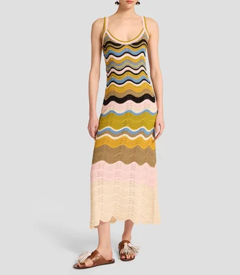 Vestido midi fantasía Mujer