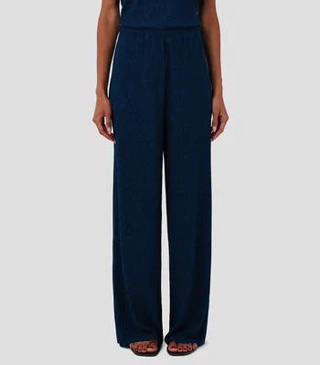 Pantalón con textura Mujer