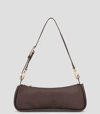 Bolsa Crossbody en cuero de vaqueta lisa Mujer