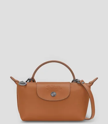 Bolsa clutch en cuero Le Pliage Xtra con logotipo Mujer