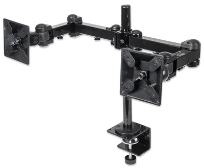 Manhattan Soporte de Escritorio para 2 Monitores 10" - 27", hasta 12kg.