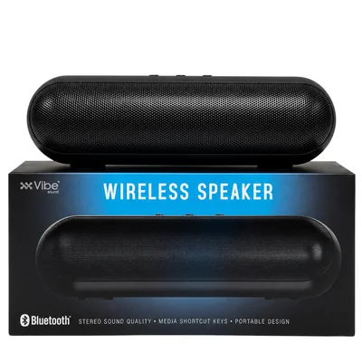 Bocina Estéreo Bluetooth Portátil Vibe Color Negro