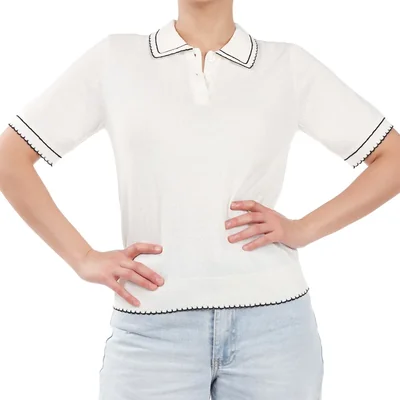 Playera Sport Tejido Bordado Arqueology para Mujer