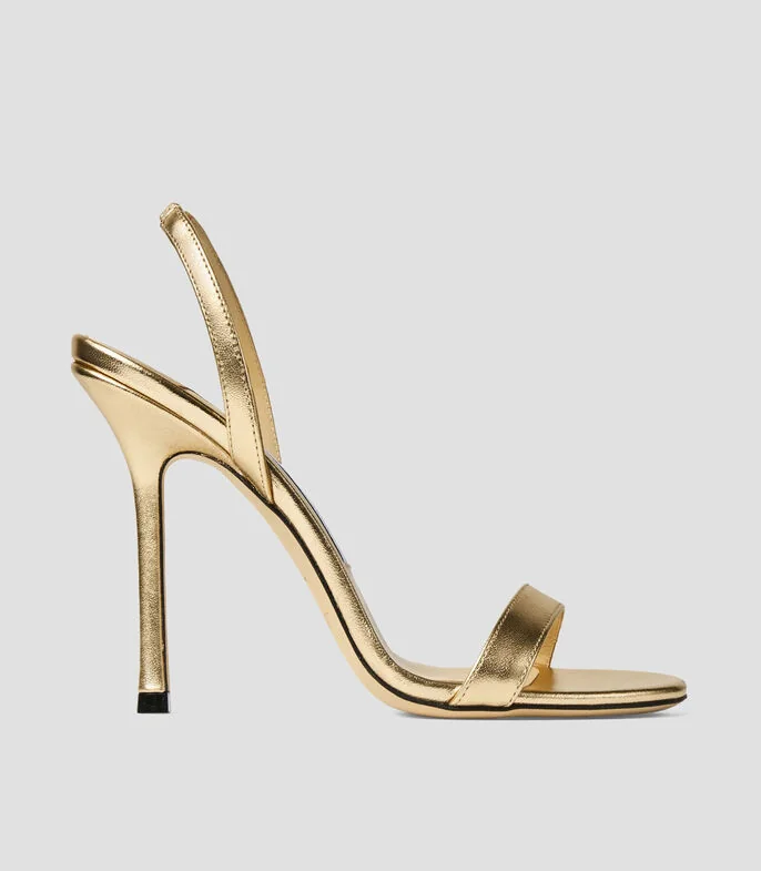 Sandalias con tacón delgado de 10 cm Mujer