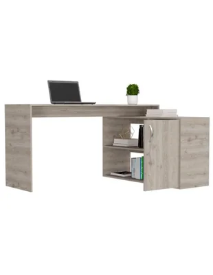 Escritorio Esquinero Excelsior Axis Humo Moderno