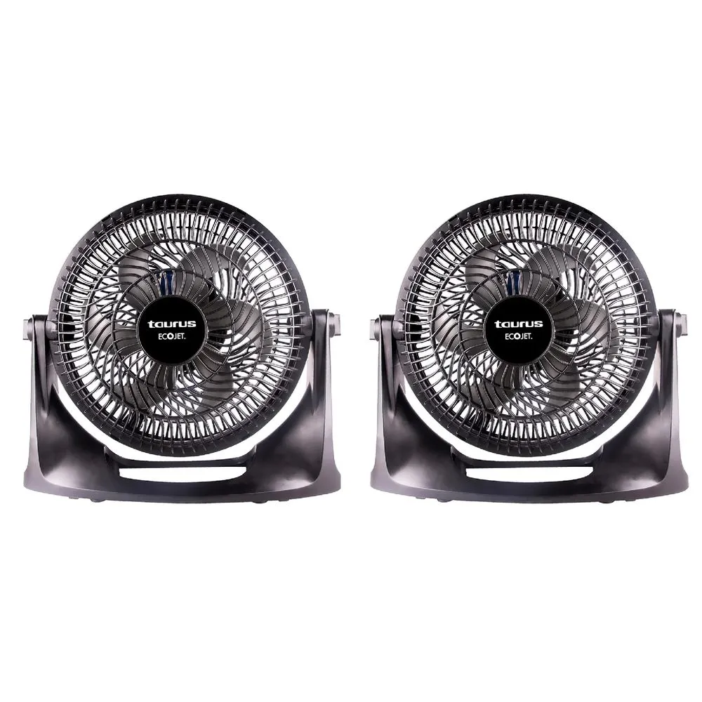 2 ventiladores plástico resistente taurus 25.4 cm oasis