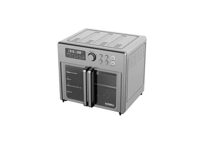 Kashbill – Horno Eléctrico Con Air Fryer H10 Plateado Puerta Francesa Horno Freidora De Aire Para Panadería Y Repostería Conv