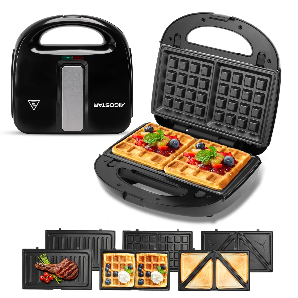 Sandwichera Aigostar 3 en 1