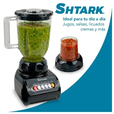 Licuadora Vaso Procesador De Alimentos 4 Velocidades 1.5 L Negro