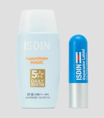 Set Fotoprotector facial y reparador labial Unisex