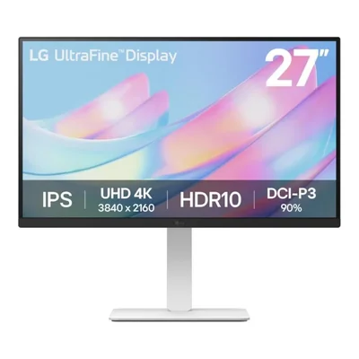 Monitor LG 27US550-W 27” Monitor de computadora IPS ultrafino 4K UHD HDR10 60Hz HDMI DisplayPort Con Soporte ajustable - Blanco