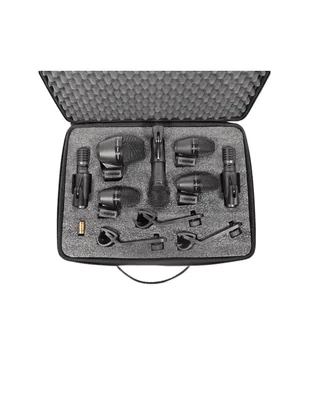 Kit Micrófonos p/ Batería Shure PGADRUMKIT7 Cables y Estuche