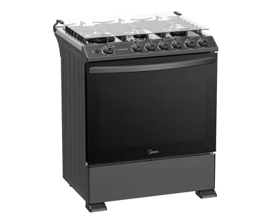 Estufa Midea de Piso 30 Pulgadas con 6 Quemadores Electrica MGS30FS1LIASDT Funcionamiento Master Flame