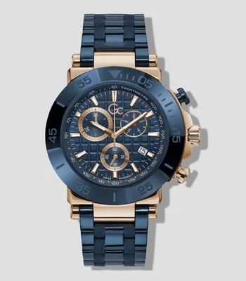 Reloj para Hombre casual One azul, tono oro rosa
