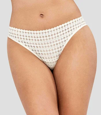 Bikini liso con detalle decorativo Mujer