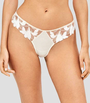 Bikini liso con detalle decorativo Mujer