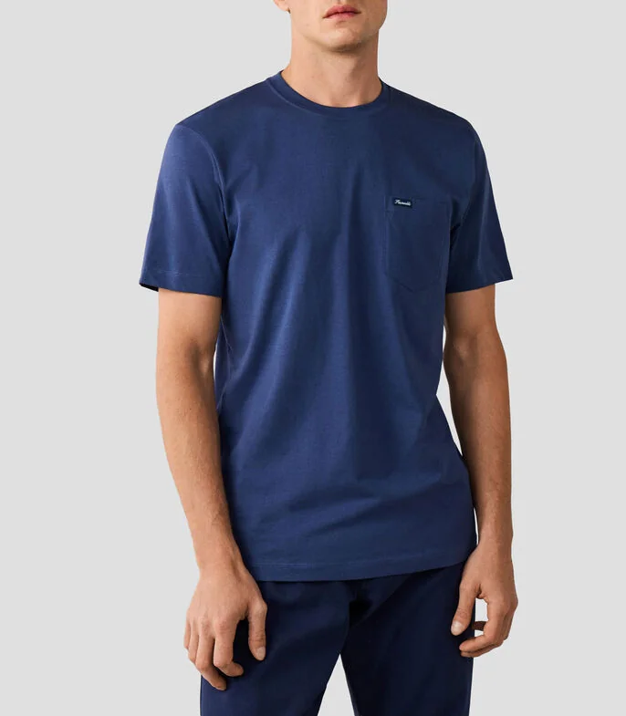 Playera cuello redondo manga corta lisa Hombre