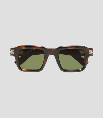 Lentes de sol rectangulares Habana marrón Hombre