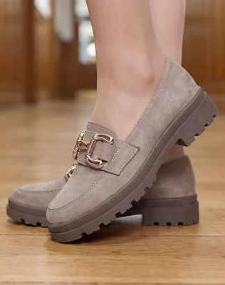 Zapato Mujer Mocasin Casual Café Maxim 04804411