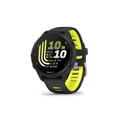 Reloj inteligente Garmin Forerunner 170 Music GPS para correr negro con correa negra/amarilla