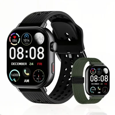Smartwatch moutarlier AMOLED con GPS de 206" resistente al agua hasta 50 m