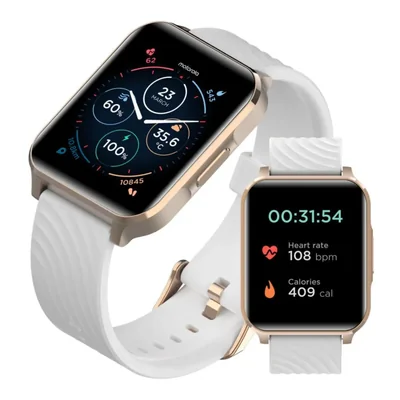 Smartwatch Motorola Moto Watch 70 con pantalla LCD de 169" en oro rosa
