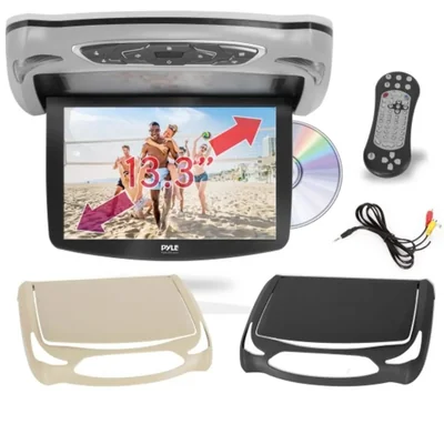 Reproductor de DVD para techo de auto Pyle de 133" abatible con HDMI