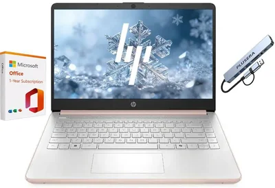 Laptop HP 14" Intel Celeron 4GB RAM 64GB SSD Oro Rosa