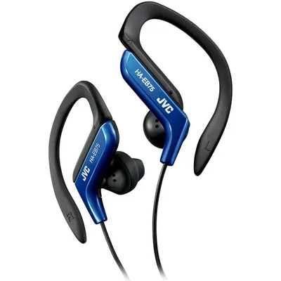 Audífonos JVC HAEB75BA estilo clip azul resistentes al agua