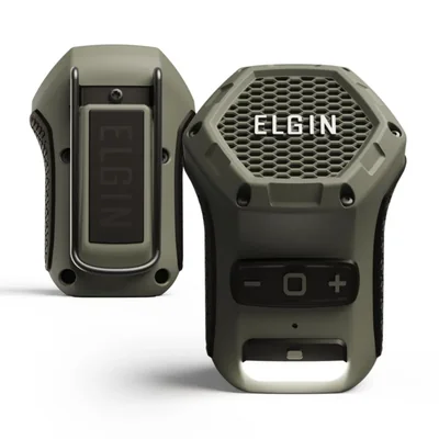 Parlante Bluetooth Elgin Thumper con clip resistente a la intemperie