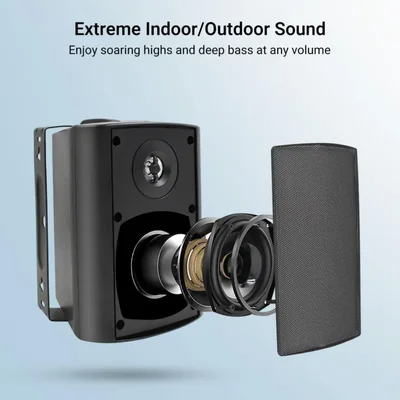 Bocina Bluetooth para exteriores Herdio de 4 pulgadas y 200 W a prueba de agua