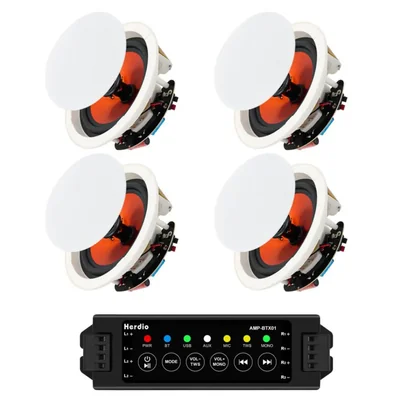 Bocinas Herdio para Techo Bluetooth de 4 Pulgadas 480W Paquete de 4