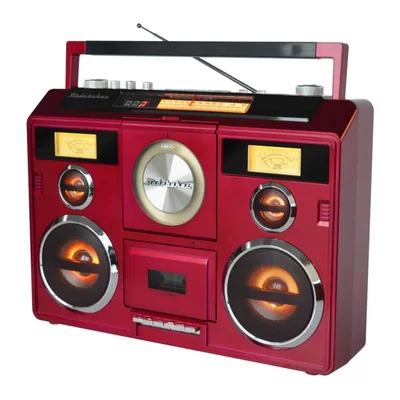 Estación de sonido portátil estéreo Studebaker SB2140R roja