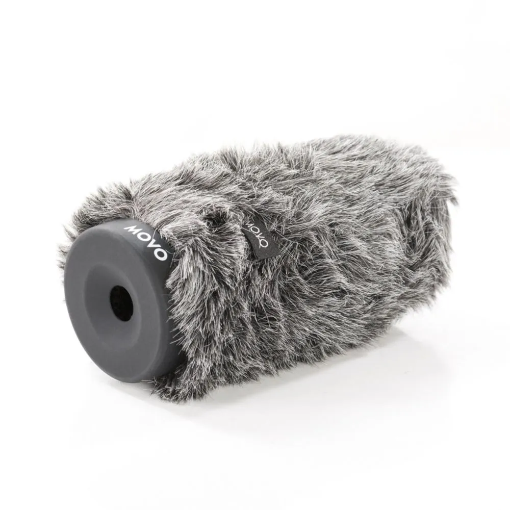 Paraviento rígido de peluche para micrófono Movo 18‑23 mm