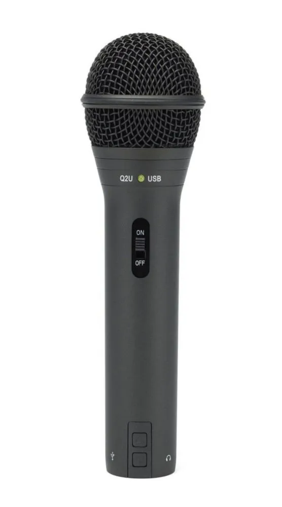Micrófono Samson Q2U USB/XLR Dynamic Recording Podcast Pack