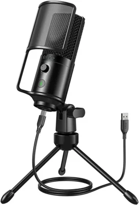 Micrófono Condensador USB FIFINE K669PRO1 con Botón de Silencio