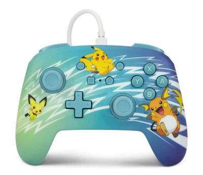 Control PowerA Pikachu Evolution con cable para Nintendo