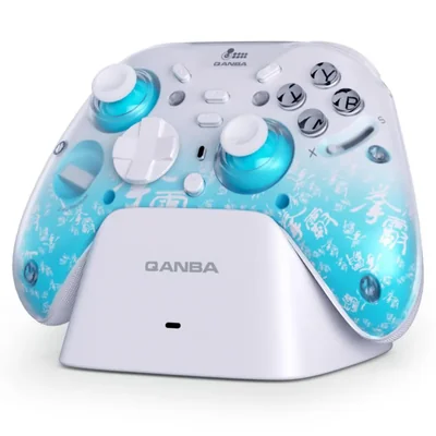 Control inalámbrico Qanba Phantom para juegos tri-modo giroscopio de 6 ejes
