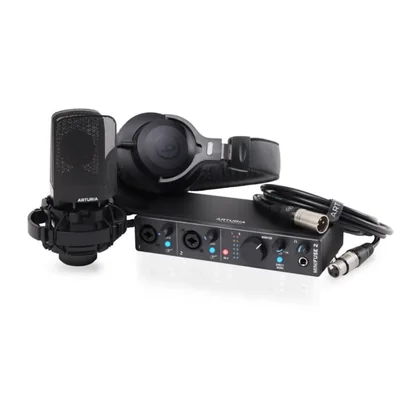 Paquete de Grabación Interfaz de Audio Arturia MiniFuse 2 Negro