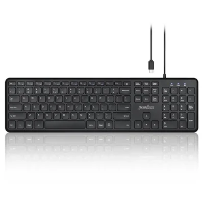 Teclado Perixx PERIBOARD-210C USB‑C Negro US